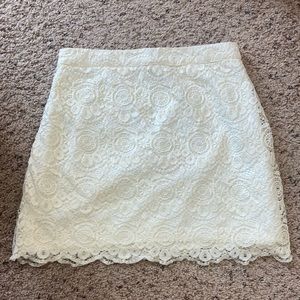 NWT Hollister White Lace Skirt Sz 3